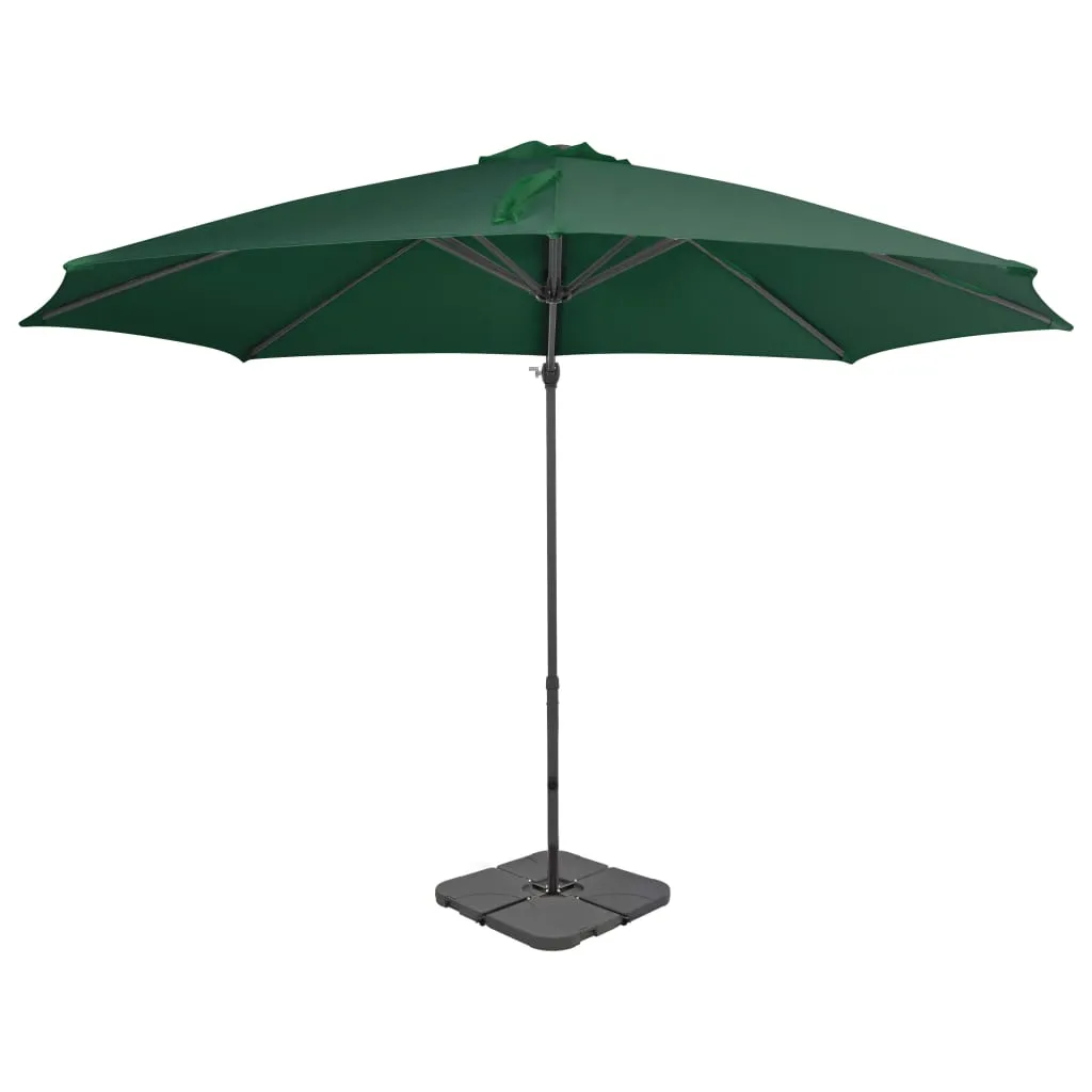 Sonnenschirm mit Schirmständer Grün, Zeitloses modernes Design